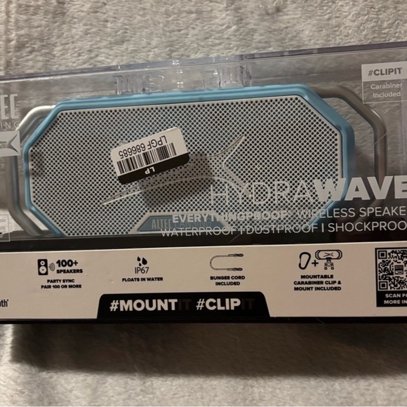 ALTEC LANSING Other - Altec Lansing HydraWave Blue Portable Speaker
